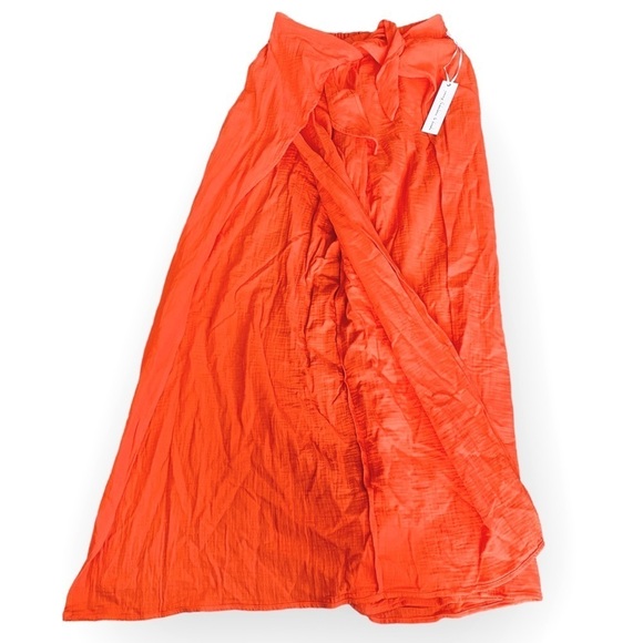 Young Fabulous & Broke On The Road Abigail Orange Wide Leg Pants with Side Slits - Picture 7 of 9